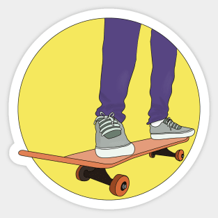 Cool Funny Skate Sticker